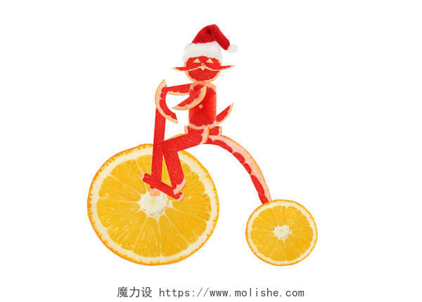 唯美橘子制作的小人骑车